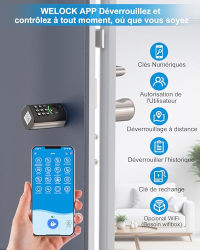 Smart Lock WELOCK ToucA71 Serrure Connectée Empreinte Digitale