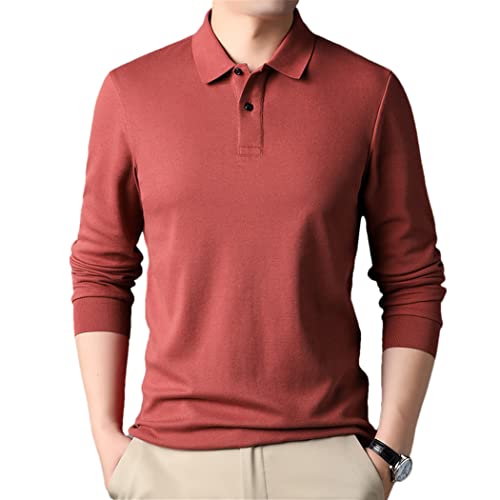 Polo coréen casual rouge taille M idéal pour vos sorties décontractées