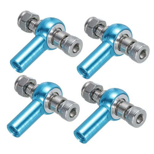 uxcell M3xL18mm Ball Rods End Head Ball Joint Buckle Steering Connecting Tie for RC Model with Screw and Nut 4Pcs