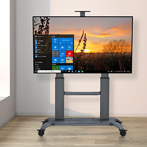 Nb North Bayou Mobile Tv Cart Heavy Duty Tv Stand With Wheels For 70 To 110 Inch Lcd Led Oled Flat Panel Plasma Tv Up To 200Lbs Cf100-B #TOP1