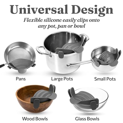 Colador de silicona ajustable para cocina miniatura 4