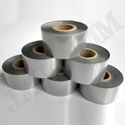 Nastro per codici a barre a trasferimento termico, nastro autoadesivo per stampante di etichette, nastro impermeabile a base di cera, 40 mm x 100 m