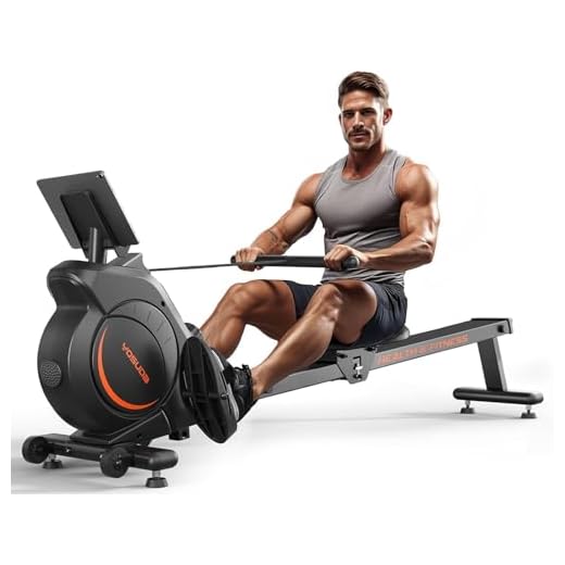 YOSUDA Rowing Machine for Home, Magnetic Rower Machine for Beginners to Athletes, Use with Resistance Adjustment Function, Bluetooth, App Supported, LCD Monitor, and Comfortable Seat Cushion