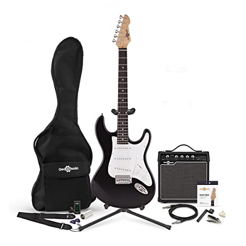 Gear4music Guitar Beginner Set Complete Guitare Electrique Starter Pack - Les Beatles, Paul McCartney, John Lennon, RIngo Starr, George Harrison Gear4music Guitar Beginner Set Complete Guitare Electrique Starter Pack