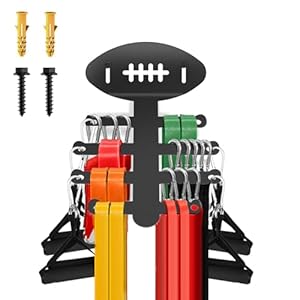Rugby Resistance Band Gym Storage Rack, Rugby Shape Design, Suitable for Exercise Equipment Storage at Home and Gym