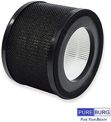 PUREBURG 2-Pack Replacement 3-in-1 HEPA Air Filters Compatible with TaoTronics TT-AP001& ARVOV AP001 Air Purifiers