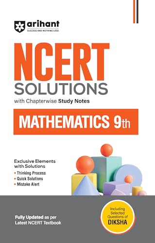 Arihant Ncert Solutions For Class 9Th Mathematics With Chapterwise Study Notes Including Selected Questions Of Diksha App Fully Updated As Per Latest 