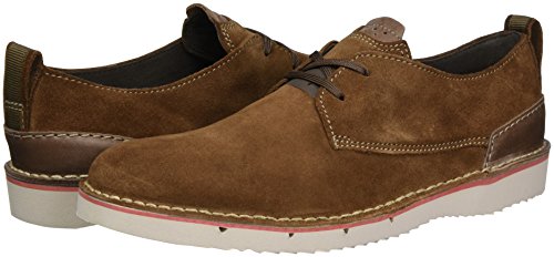 Clarks Capler Plain, Zapatos de Vestir Hombre, Marrón (Brown Suede), 42.5 EU