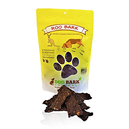 Dog Bark Naturals Roo Bark - All Natural Kangaroo Jerky Dog Treat, No Fillers, Responsibly Sourced in Australia and Made in The USA
