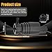 UGSHY 1 PC Car Front Windshield Washer Pump with Gasket, Single Water Outlet Window Washer Pump Replace 67128362154, Standard Water Spray Motor Accessory, Compatible with BMW E36 E46 E53 E86 (Black)