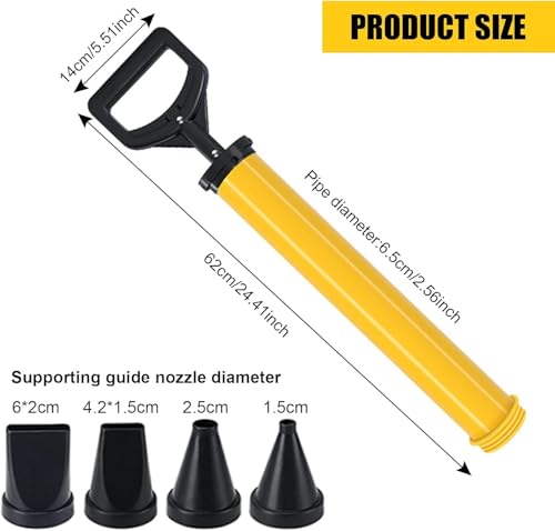 Pistolet à calfeutrer le ciment à haute pression et 4 buses interchangeables - 3