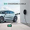 WISSENERGY Station de Recharge pour Véhicule Électrique 7,4KW Chargeur Mural, Câble de Charge Monophasé 32A 6M Type 2 avec Prise Standard IEC 62196-2, Utilisation Intérieure et Extérieure