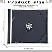 Kigley Jewel Cases Standard Single Clear CD Case DVD Cover Protection Replacement(Black)