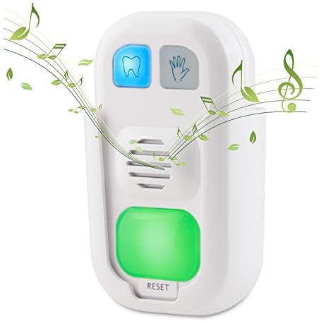 HONWELL Musical Timer for Kids Battery Powered, 2 Minute Toothbrush Timer and 20 Seconds Bathroom Hand Wash Timers with LED Color Light, 3 Volume Options Musical Timers for Children Training Coach