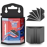 DIYSELF 100 PCS Premium SK-2 Utility Knife Blades Refills, Tempered Steel Box Cutter Blades, Blackened Utility Blades for Box Cutter, Sharpened& Hardened Cuchillas for Cutting, Crafting, DIY Projects