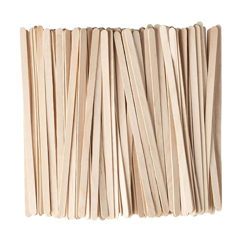 Image of CaterCo Wooden Stirrers 5.5" / 14cm (1000 Pack) - Eco-Friendly Wooden Sticks for Coffee, Tea, and Hot Drinks - Durable, Biodegradable, Disposable Drink Stirrers for Home, Cafes (5.5 inch - 1000 Pack)