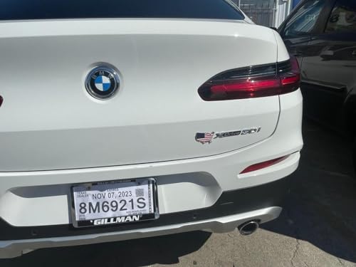 Image of United States-Shaped American Flag Patriotic Emblem Decal for Silverado, Suburban, Tahoe, Sierra, F150 - Badge to Show Support for Our Troops and Never Forget 9 /11