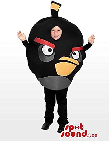 Amazon かわいい黒怒っている鳥のキャラクター子供サイズのコスチューム おもちゃ おもちゃ Amazon かわいい黒怒っている鳥のキャラクター子供サイズのコスチューム おもちゃ おもちゃ
