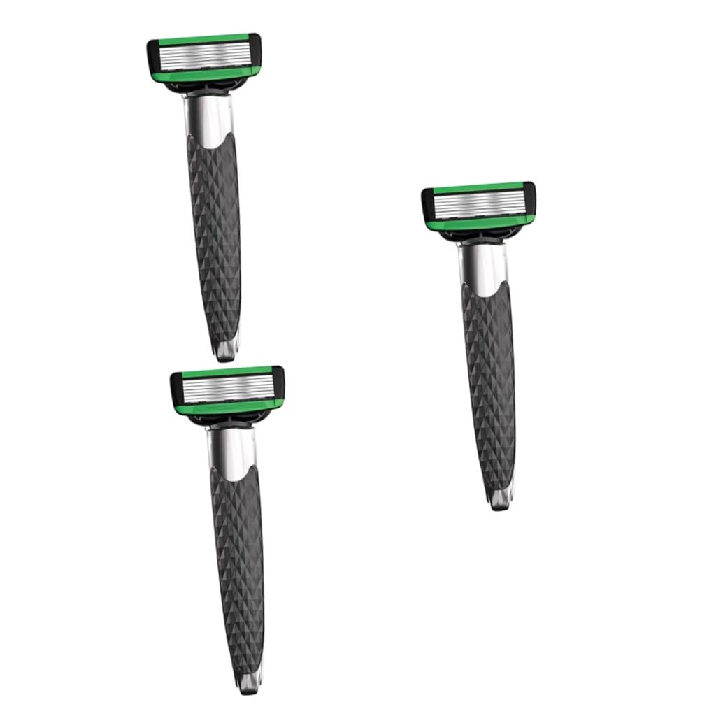 FRCOLOR 3 Sätze Rasierer Klinge Männer einzel eins verstellbare Rasierhobel für Herren Pinzette on shave razor Grooming-Werkzeug bartpflege messerscharfer Rasierschalte Rasiermesser Gummi