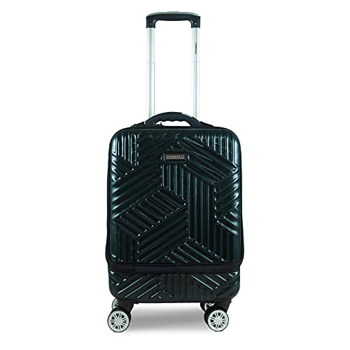 Carriall Trail 20 Inch Dark Green PC Hard Sided Cabin Suitcase with Built in Weight Scale