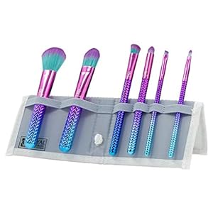 MODA-Royal-Langnickel-Make-up-Pinsel-Set-fuer-das-gesamte-Gesicht-7-teilig-inkl-Puder-Grundierung-Winkel-Shader-Smoky-Eye-Augenbrauen-Liner-und-spitzem-Lippenpinsel-Prismatisches-Ombre MODA Royal & Langnickel Make-up-Pinsel-Set für das gesamte Gesicht, 7-teilig, inkl. Puder, Grundierung, Winkel-Shader…