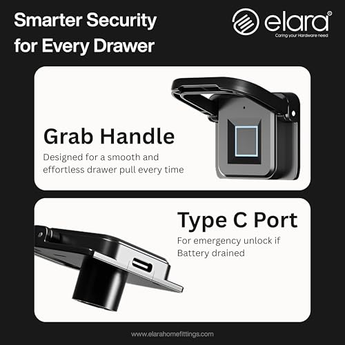 Image of Elara Smart Drawer Lock Black (DX-1)