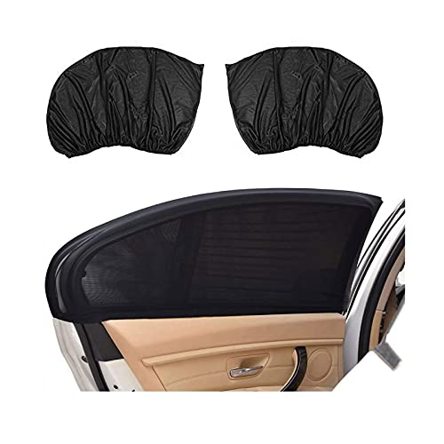 Videopup Universal Car Side Window Sun Shade, 2Pcs Car Front Window Sunshade Cover + 2Pcs Square Rear Window Sunshade Cover #TOP7