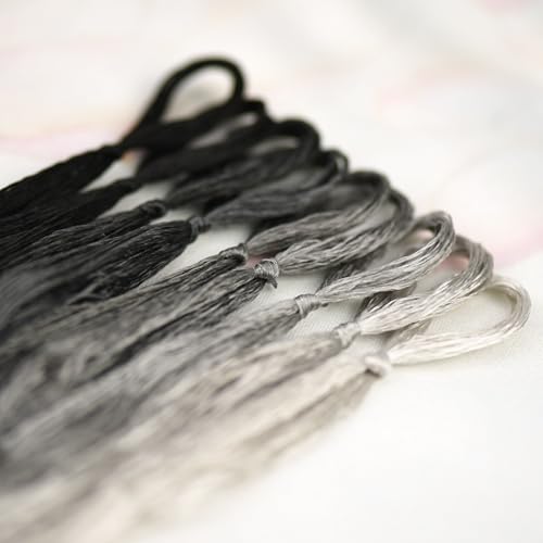 Image of Mulberry Silk Floss Embroidery Thread Floss-Cross Stitch Threads China Silk Woven Jewelry Threads DIY Sewing Kits (113)