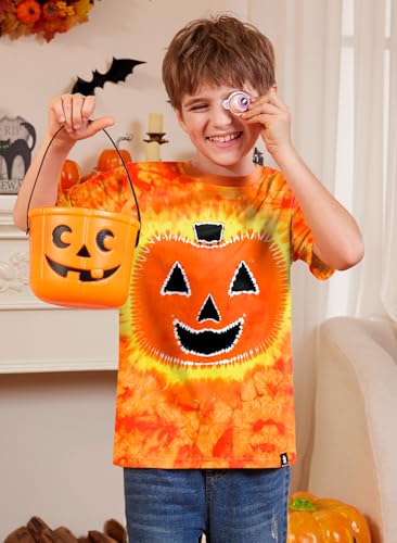BesserBay Unisex Kids Funny Halloween Shirt Cute Short Sleeve Top 4-12 Years4