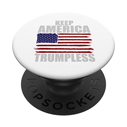 Keep America Trumpless American Flag Demócrata Party Lovers PopSockets PopGrip Intercambiable