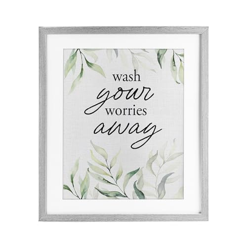 Affiche encadrée Wash Worries Away Stupell Industries cadre pour rompre la monotonie des murs