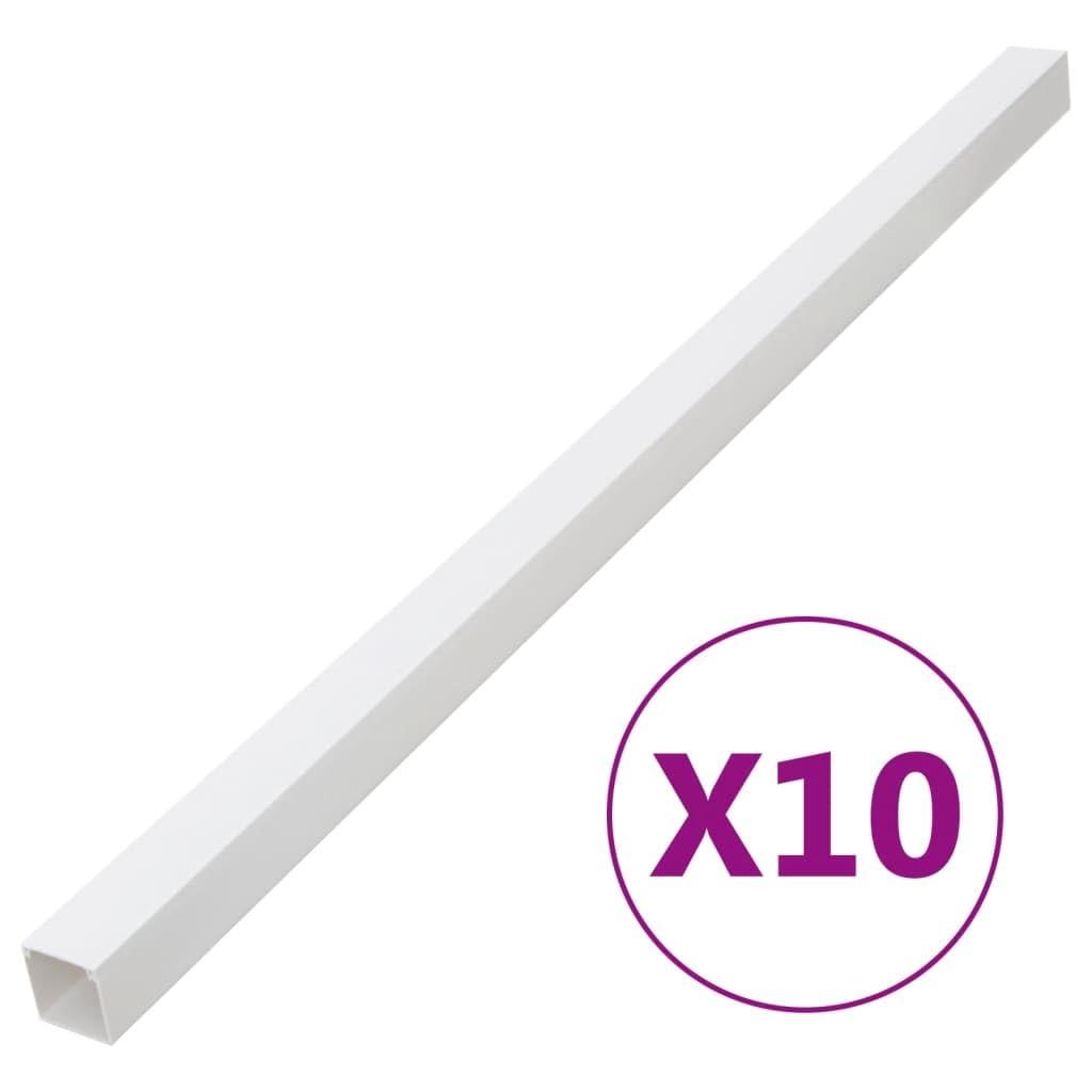 Goulotte de câble 100x40 mm 10 m PVC,Appareils électroniques,Accessoires électroniques,Gestion de câbles,155919