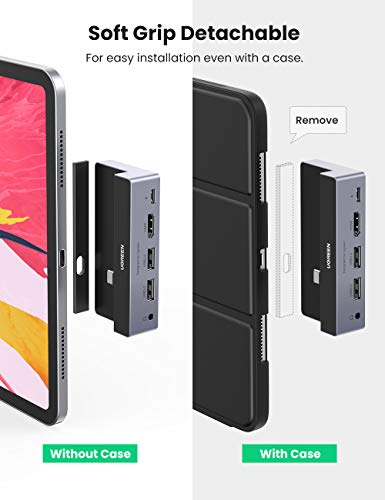 Hub USB C UGREEN para iPad Pro, adaptador 5 em 1 USB C iPad Pro com 4K HDMI, USB 3.0, carregamento P