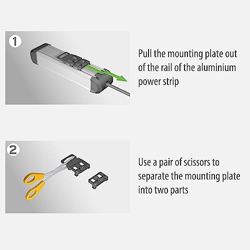 Brennenstuhl Premium-Alu-Line FB, 5-way extension lead with 2 USB charging ports (with switch, 3m cable and aluminium housing - Image 4