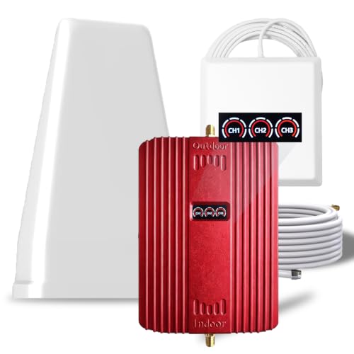 Image of Cell Phone Booster for Home,Up to 5500Sq Ft,Cell Phone Signal Booster for Band 5 /12 /13 /17. Boost 5G 4G Data for All U.S. Carriers FCC Approved