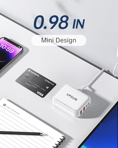 VPSUN USB C Charger 8 Port Block, Fast Charging Station for Multiple Devices,Multiport USB Charging Hub for iPhone,Samsung,Switch,Fan,Speaker,lamp,etc. - Image 7