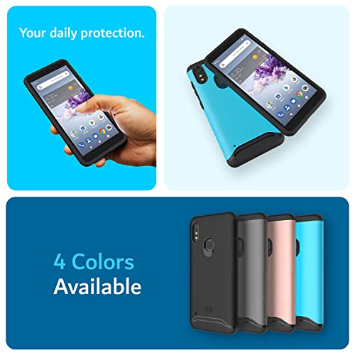 Tudia Dualshield Designed For Visible Zte Blade A3Prime / Zte Blade A3Y Case, [Merge] Shockproof Heavy Duty Protection Slim Dual Layer Case For Blade A3Prime Z5157V - Blue #TOP6