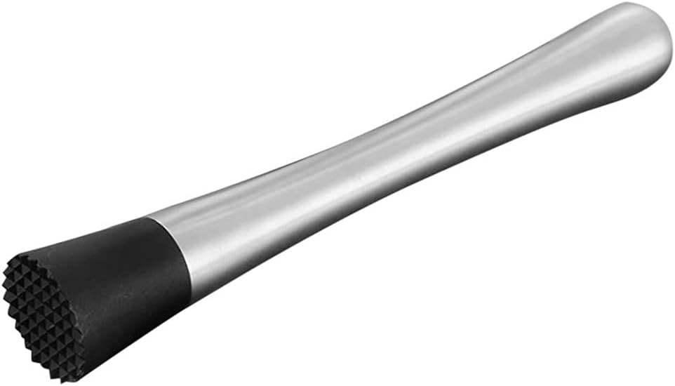 Stainless Steel Wine Mixing Stick DIY Drink Muddler Cocktail Stirrer Shaker Ice Crusher Comfortable Grip Barware Tool(PPHead)