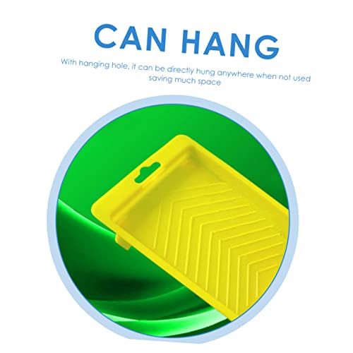 Corhad 3 Pcs Roller Paint Tray Garnish Tools Decorative Tray Ornament Container Color Mixer Paint Pans Trays Paint Roller Brush Tray Wall Art Drawing Tray Pigment Mixing Container Plastic #TOP5