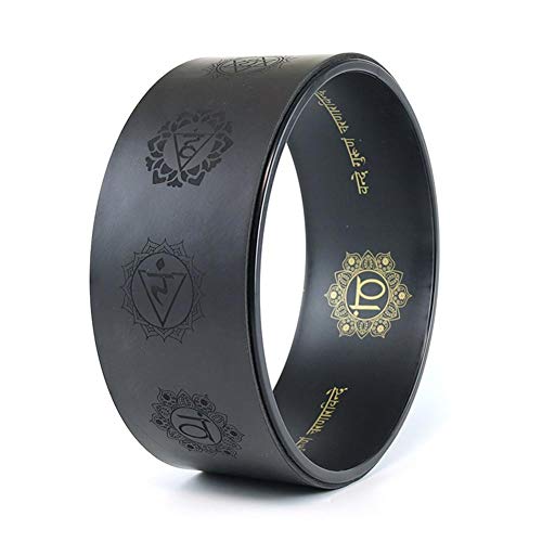 Hifuture Yoga Wheel Yoga Assist Wheel Yoga Circle Dharma Yoga Prop Wheel for Yoga Poses,Increasing Flexibility and Improving Backbends outstanding