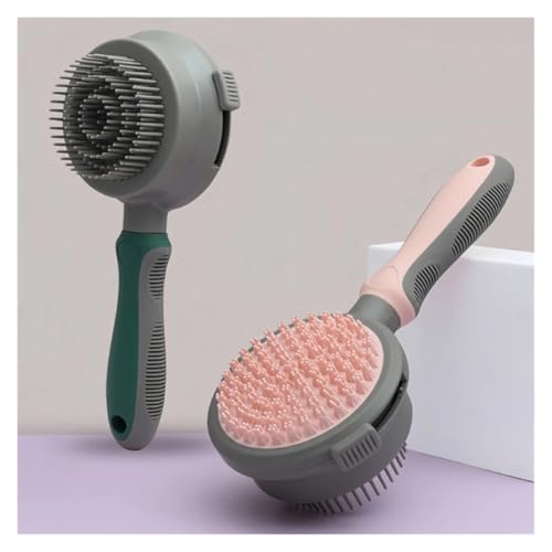 Cepillo de pelo para mascotas de doble cara XFHtyCJ con mango ergonómico 7