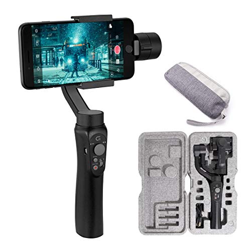 3-Axis Gimbal Stabilizer for Smartphone, Powered by ZHIYUN-Gimbal for iPhone-Android Video Recording with Handbag,Dolly Zoom, Timelapse, Panorama, CINEPEER C11