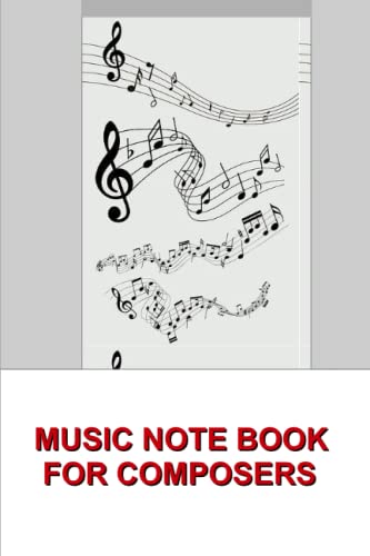 Cahier de musique pour compositeur avec partitions vierges format A4