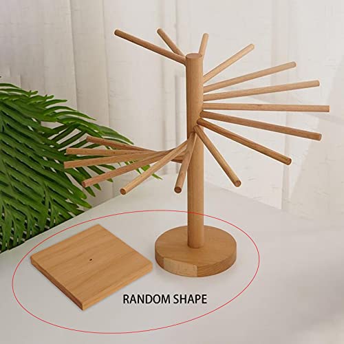 UGPLM Rack de secagem com alças Accs instalação rápida armazenamento suporte de madeira secador para