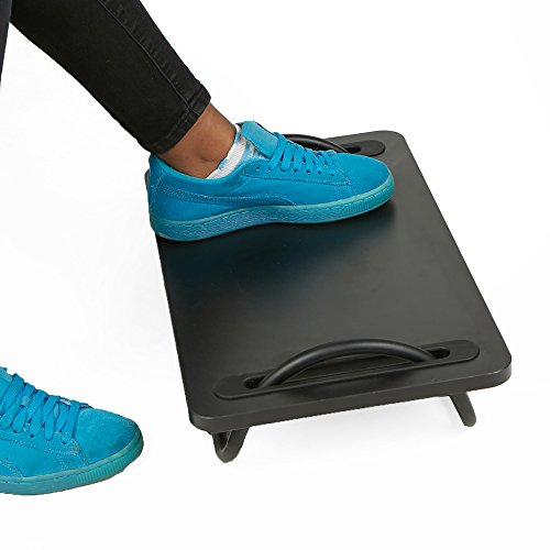 Mind Reader Ftilt-Blk Tilting Ergonomic Foot Rest, Smooth Surface, Adjustable Angles, Black #TOP2