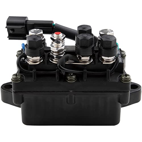 Relay Assy 63P-81950-00-00 Trim Relay Fit For Yamaha 4 Stroke Outboard Motors Relay F150 & 250 40Hp 50Hp 60Hp 75Hp 90Hp Yamaha 50-250Hp Outboard Engines Replaces 63P819500000 Trm6003 (2 Pins) #TOP4