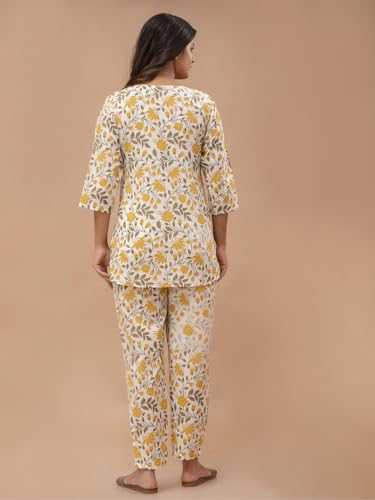 Image of feranoid Women Full Sleeves Cotton Nightsuits