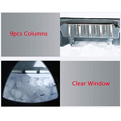 Máquina de hielo compacta automática con cubos de acero inoxidable miniatura 4