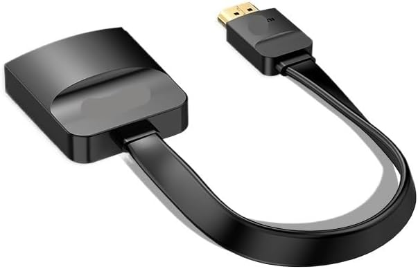 HDMI to VGA Adapter 1080P HD Male to VGA Female Converter with 3.5 Ja-ck Audio Cable(H,0.15m)