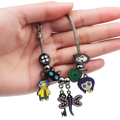 Coraline Bracelet Coraline Charm Accessories for Women Men, Coraline Jewelry for Halloween Costume Cosplay Movie Props Dress Up4